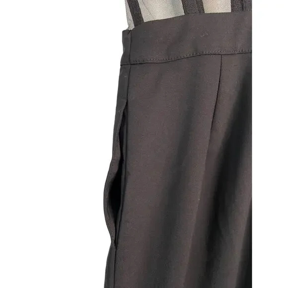 NBD Revolve Bianna Jumpsuit Slim Leg Boned Mesh Adjustable Strap Black Size XXS - Picture 12 of 13